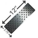 12" Non Slip Stair Pad – Silver - 3.75 x 12